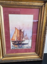 Aquarelle "Gondole à Venise"