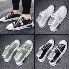 baskets basses chaussures homme toile classique décontracté épaisse compensées