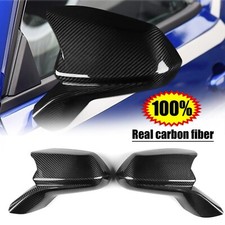 2pcs Real Carbon Fiber Side Rearview Mirror Caps For Chevrolet Camaro 2016-2024