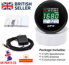 2 " 52MM Numérique GPS Compteur Jauge 0-999MPH pour Bateau Voiture Camion Moto