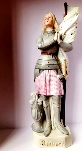 Jeanne arc ancienne statue - d'arc.,