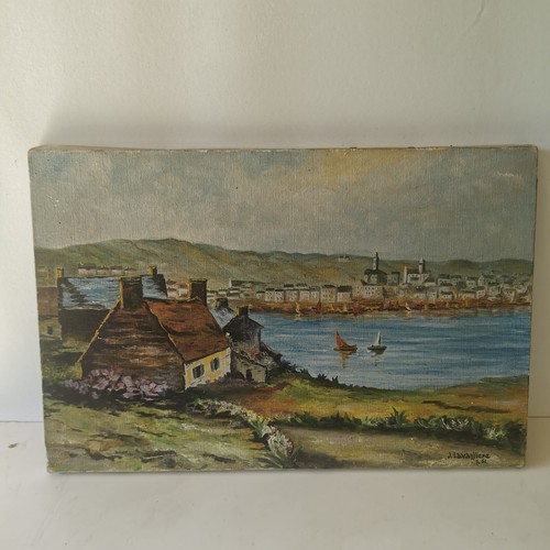 Peinture sur toile - toile, port