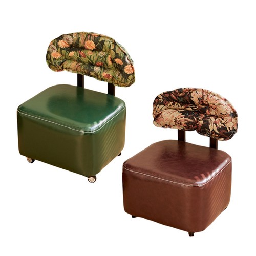 Tabouret roulant carré petit