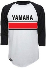 Factory Effex 17-87234 FX Yamaha Vintage Baseball T-Shirt White/Black (L)