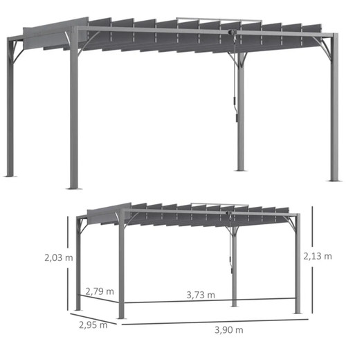 Pergola bioclimatique lames - pergola,