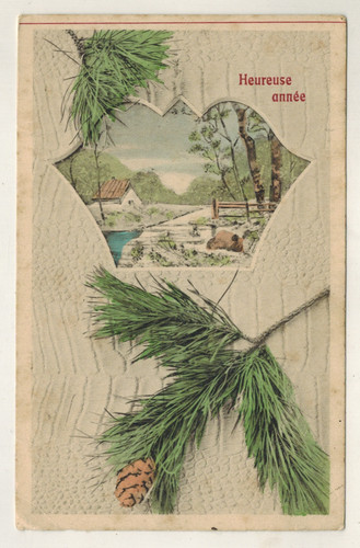 1908 old postcard happy new - 1908-old, postcard-happy