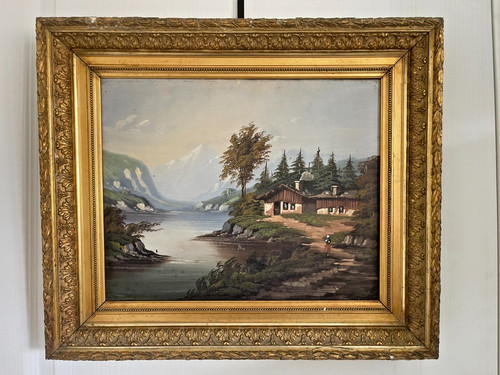 Ancien tableau peinture huile - peinture,