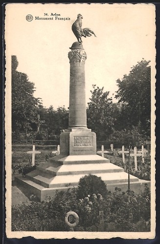 Cpa arlon monument francais - francais,