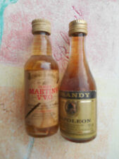 Lot 2 Mignonettes Ancienne Alcool Collection Bistrot brandy napoleon martins jam