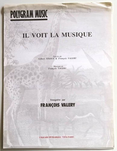 Partition vintage sheet music