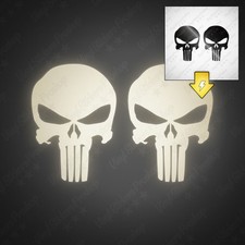2 stickers PUNISHER 6.5 cm