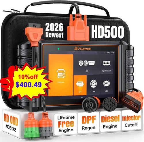 Foxwell hd500 heavy - foxwell, truck