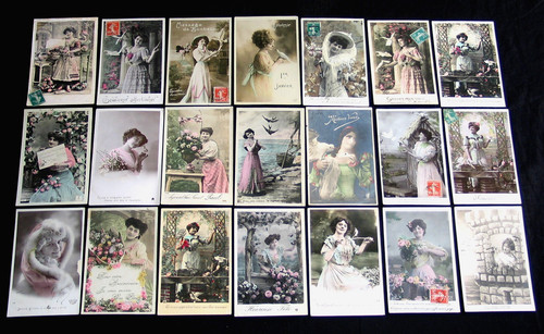 Cpa 1910 femme - femme, ramier