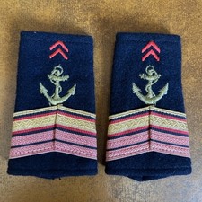 France Marine Infantry Pair of Passing Shoulders Under Officer