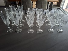 Service 18 Verres CHAMPAGNE  Vin  Rouge  Blanc CRISTAL De Paris Plomb 