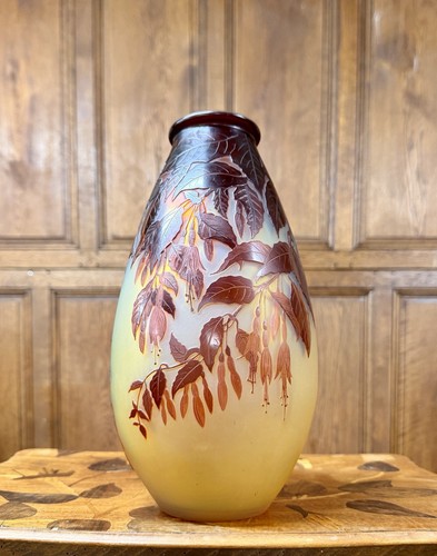 émile gallé vase rouge aux - gallÉ,