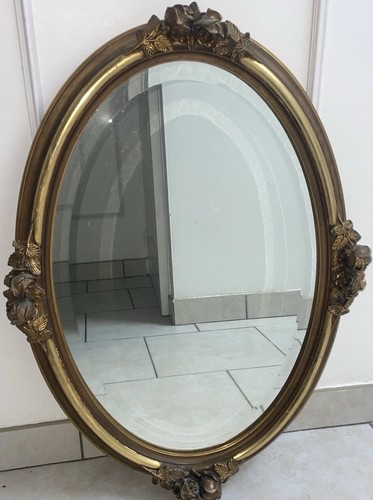 Grand miroir ovale style louis - ovale,