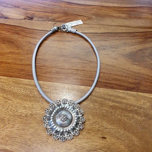 Collier tribu rigaux etain - collier,