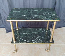 Desserte vintage sur roulettes