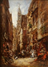 tableau ancien Eugène Isabey