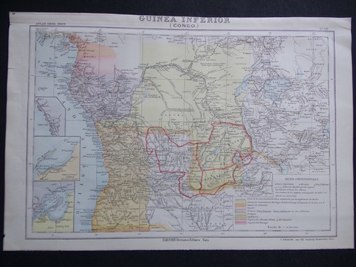 Carte guinea inferior congo - guinea,