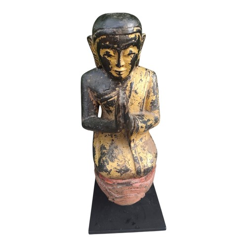 Sculpture dévot bouddhiste