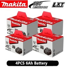 Makita X 4 BL1860B  6000mAh