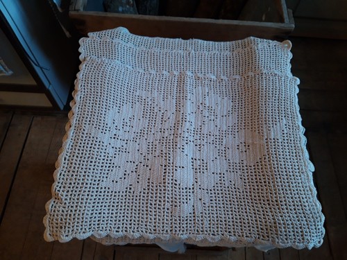 Linge ancien crochet ecru - , set