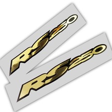 Aprilia Rs 250 Décalques Stickers Graphique Moto 2 Or Chrome & Noir 180mm