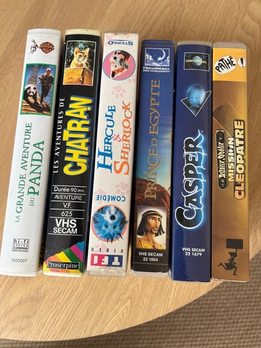 Cassettes vidéo vhs - 6, dessins