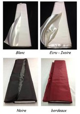 Doublure polyester au mètre aspect satin largeur 150 cm 4 coloris poids 130gr/m²