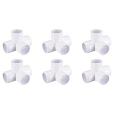 Lot de 6 PVC Coude Raccords