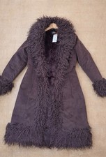 Manteau fourrure marron