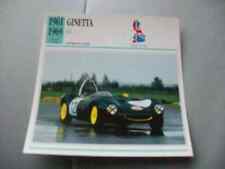 CARTE FICHE AUTO  GINETTA G4