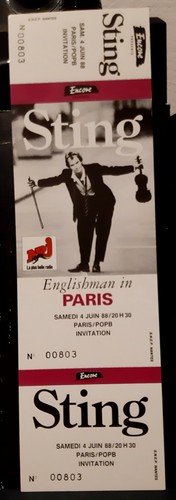 Ticket billet unused - ticket,
