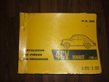 Renault 4CV Catalogue Spare Parts Catalogue P.R 685 HTF!!