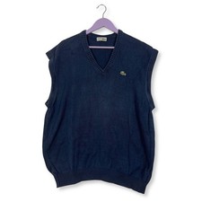 Gilet Lacoste Bleu Foncé Col