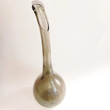 Soliflora Violet Smoked Glass Blown Bubbles Vase 31cm