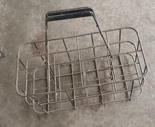 porte bouteilles Vintage  casier panier à bouteilles en fil métal 8 bouteilles 