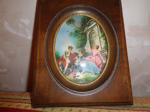 Tableau médaillon miniature - tableau,