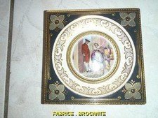 CADRE EN PORCELAINE PEINTE CRIES OF LONDON FINE BLACK CHERRIES