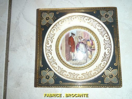 Cadre porcelaine peinte - cadre,