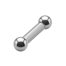 Trustee® - Piercing Bar - Barbell - Silver - Thick - 48 Sizes (4595v)