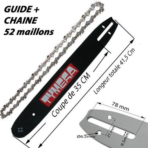 Guide porte lame - chaine, de