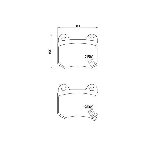 Kit plaquettes frein - kit,
