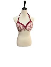 Marlies Dekkers  Push-up Bikini Top In Red and White Stripes Size 38C