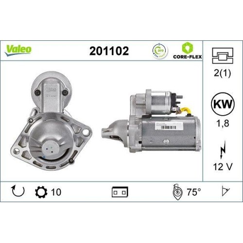 Démarreur valeo 201102 - 1x,