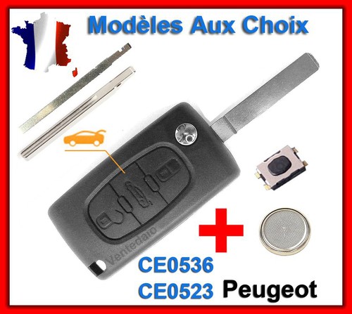 Coque clé pour peugeot - peugeot, 107