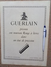 MID CENTURY FRENCH GUERLAIN PARFUMS  BIG PAGE ADVERTISEMENT