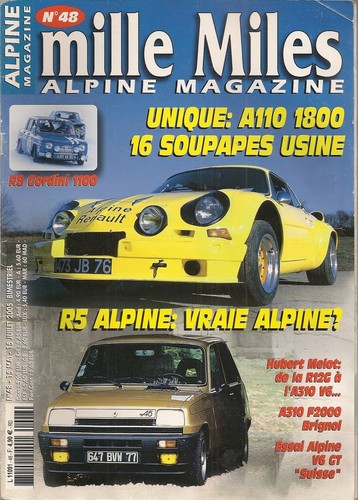 Mille miles alpine a110 - miles,